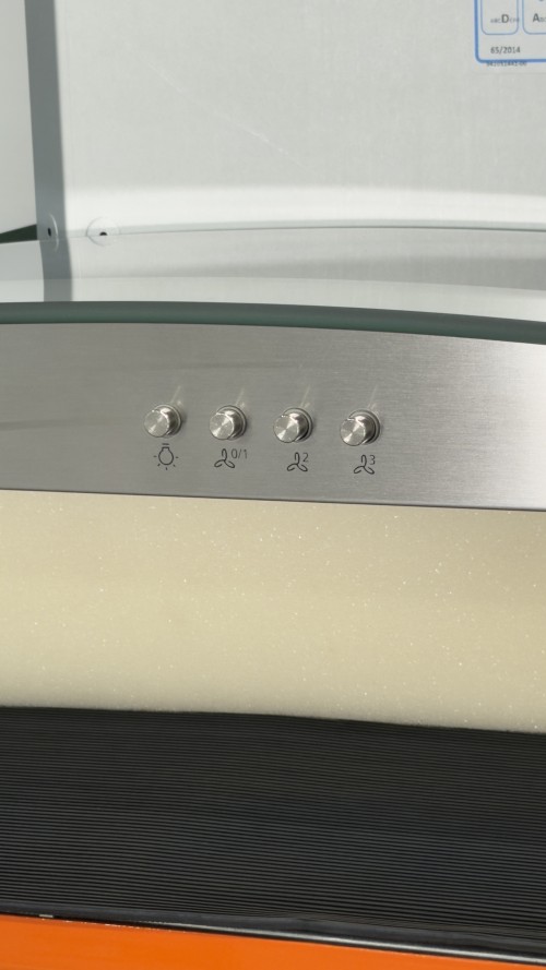 Electrolux 90 cm LFI519X – Hotă pentru insulă, inox și sticlă curbată, clasa C
