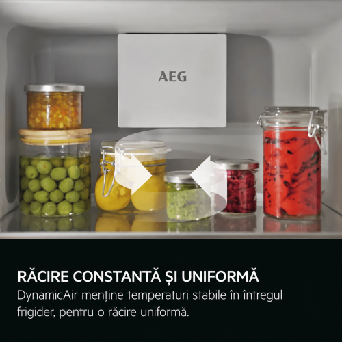 AEG 484 L – Set 2 combine frigorifice încorporabile OSC6T185ES, configurație cu aspect French Door, clasa E
