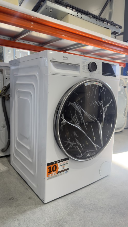 Beko 12/8 kg B3DFT512447W – Mașină de spălat rufe cu uscător, clasa A spălare / D spălare și uscare, import Germania 🇩🇪